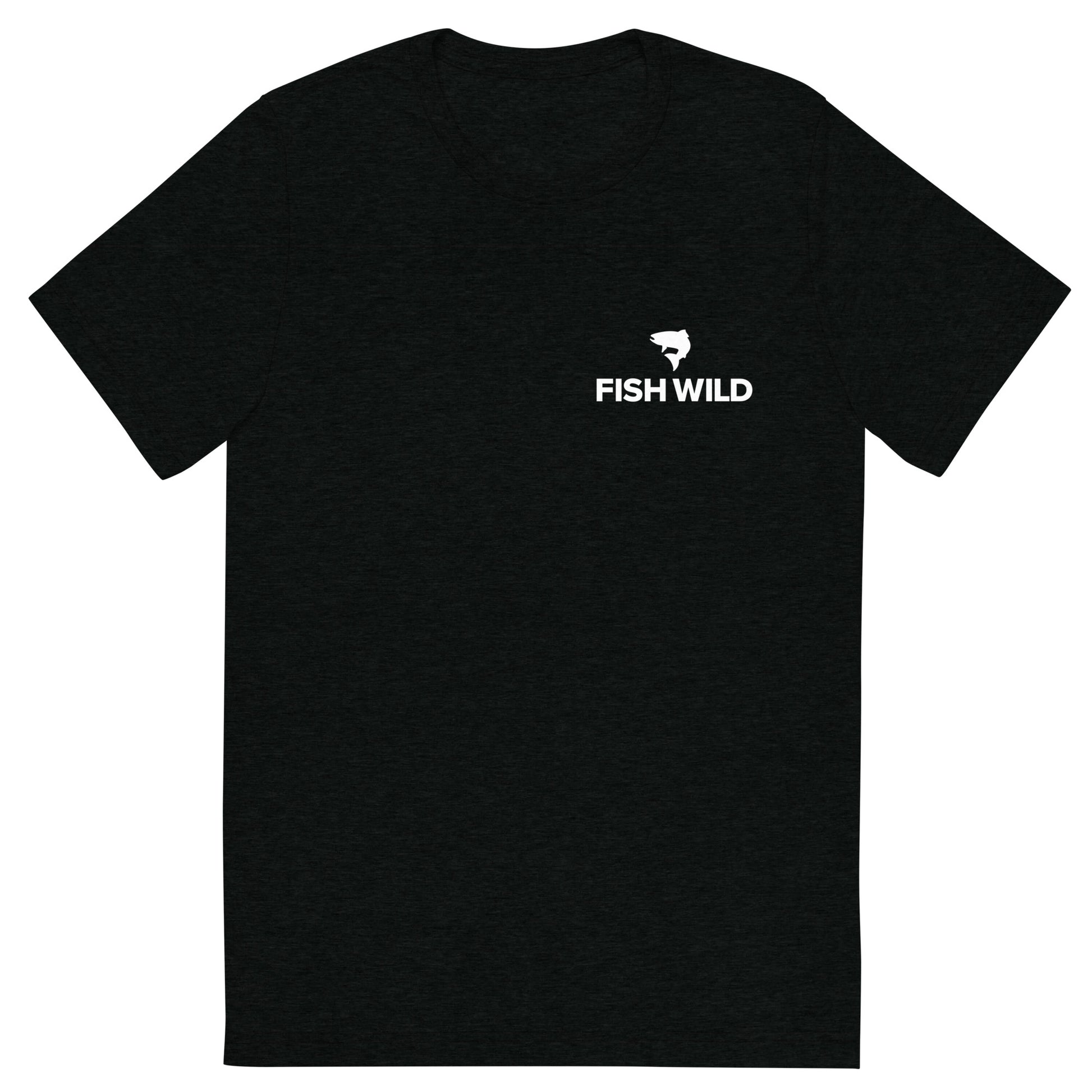 Wifreo Fishing T-Shirt For Men - Casual Graphic Tee, Black
